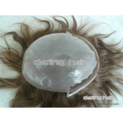 thin skin toupee with lace front