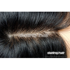 thin skin PU toupee hair system
